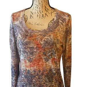 Tribal Blouse size M Floral prilnt